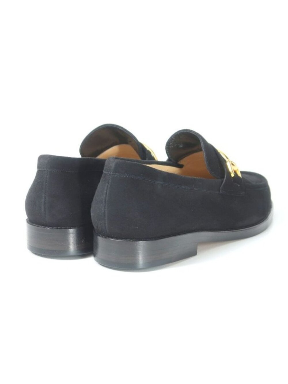 Gucci Loafers Size 4 1 2 B Horsebit Suede Leather Shoes - Picture 4 of 8